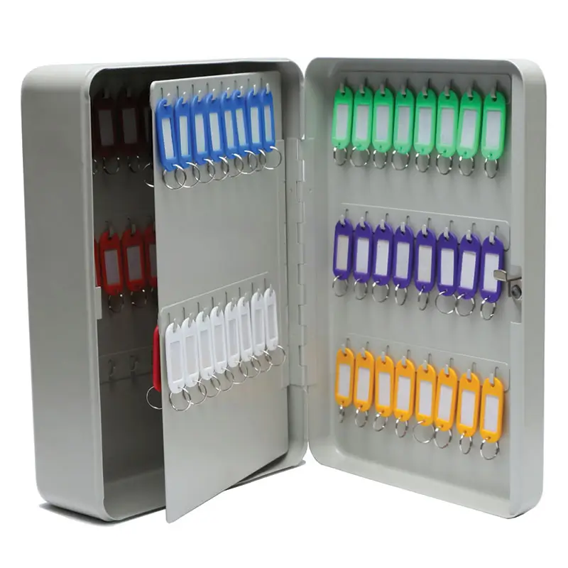 Lockable wall mount key cabinet 80 keys
