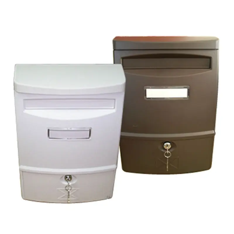 Vertical wall mount Plastic mailbox / letter box A4 size