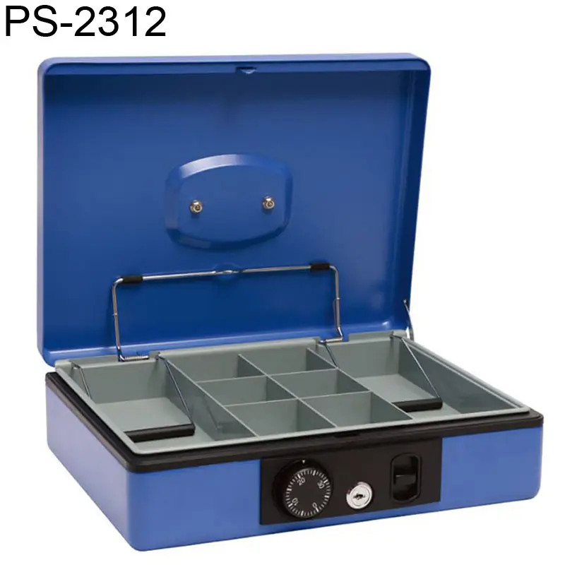 12" push botton open dial cash box